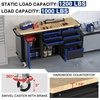 image:imageWORKPRO 52 x 20 Rolling Tool Chest with Pegboard 5Drawer amp 1DoorBlue  Black