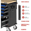 image:imageWORKPRO 52 x 20 Rolling Tool Chest with Pegboard 5Drawer amp 1DoorBlue  Black
