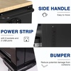 image:imageWORKPRO 52 x 20 Rolling Tool Chest with Pegboard 5Drawer amp 1DoorBlue  Black