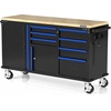 image:imageWORKPRO 52 x 20 Rolling Tool Chest with Pegboard 5Drawer amp 1DoorBlue  Black