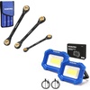 image:imageWORKPRO 3 PCS 4in1 Metric Reversible Ratcheting Wrench Set amp WORKPRO LED Work Light Rechargeable Magnetic Work Lights with Stand Portable Waterproof 2500LM COB Flood Light
