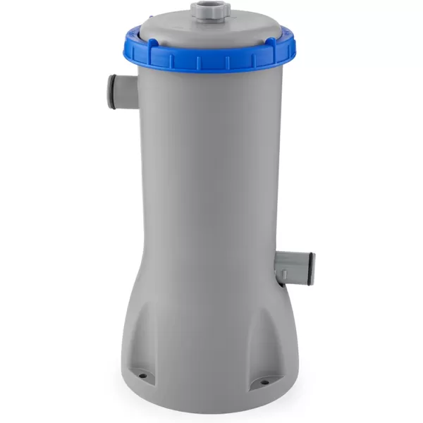 Bestway 58390E Flowclear 1500 GPH Filter Pump for 300 to 8,400 Gallon Above Ground Swimming Pool with Adaptors and Energy Saving Plug