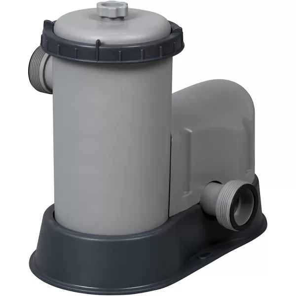 Bestway 58390E Flowclear 1500 GPH Filter Pump for 300 to 8,400 Gallon Above Ground Swimming Pool with Adaptors and Energy Saving Plug