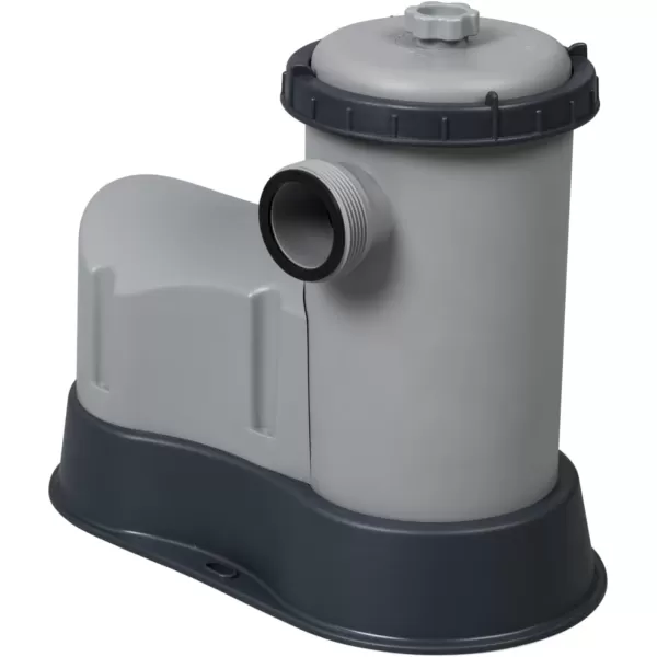 Bestway 58390E Flowclear 1500 GPH Filter Pump for 300 to 8,400 Gallon Above Ground Swimming Pool with Adaptors and Energy Saving Plug