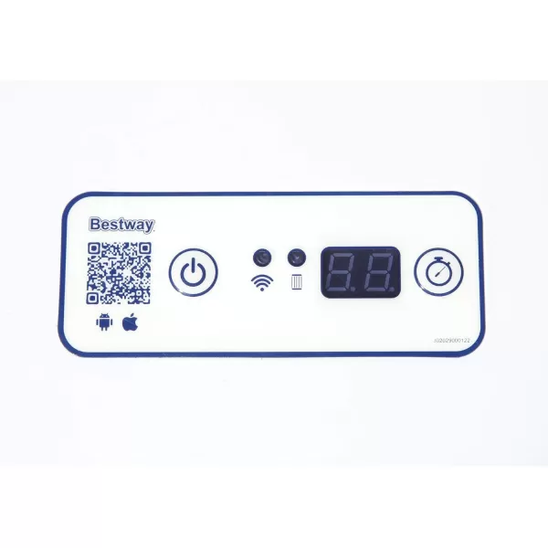 Bestway 58390E Flowclear 1500 GPH Filter Pump for 300 to 8,400 Gallon Above Ground Swimming Pool with Adaptors and Energy Saving Plug