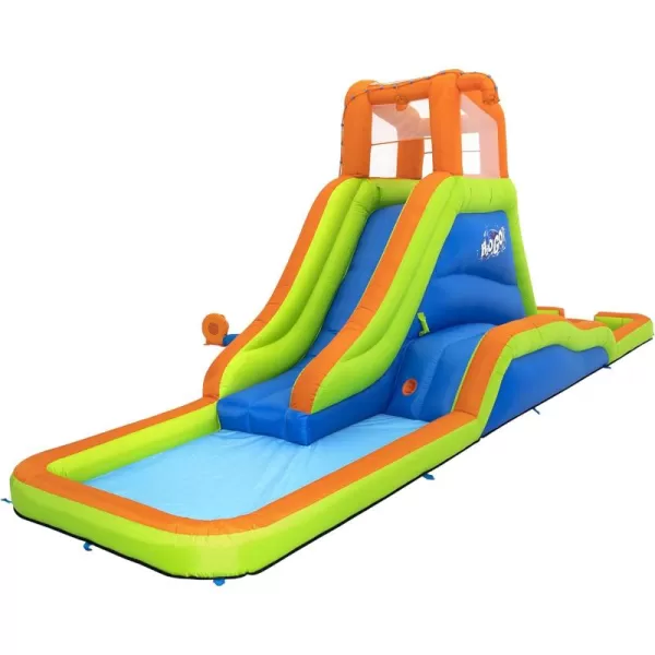 Bestway H2OGO! Canopy Cove Mega Outdoor Water Park | Features Water Slide, Shaded Canopy, Water Cannons, Climbing Wall | Great for Kids Ages +5