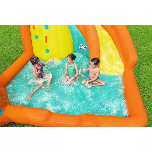 Bestway H2OGO! Canopy Cove Mega Outdoor Water Park | Features Water Slide, Shaded Canopy, Water Cannons, Climbing Wall | Great for Kids Ages +5