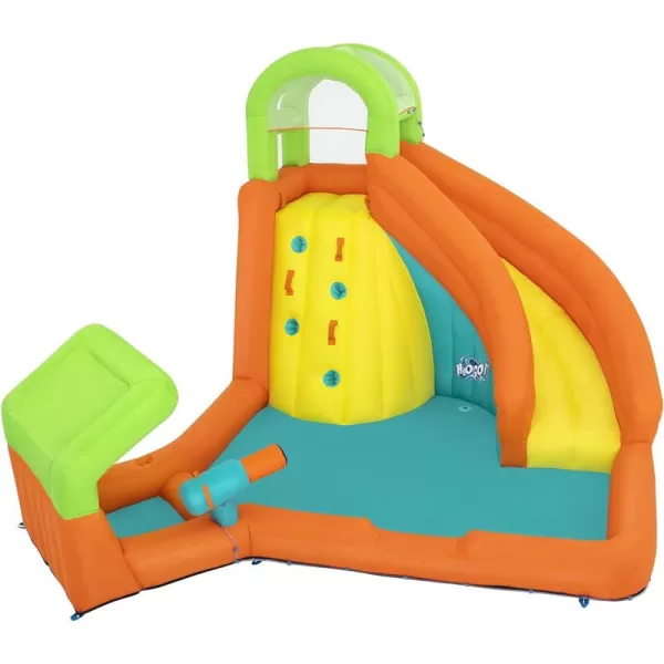 Bestway H2OGO! Canopy Cove Mega Outdoor Water Park | Features Water Slide, Shaded Canopy, Water Cannons, Climbing Wall | Great for Kids Ages +5