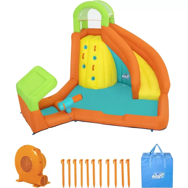 Bestway H2OGO! Canopy Cove Mega Outdoor Water Park | Features Water Slide, Shaded Canopy, Water Cannons, Climbing Wall | Great for Kids Ages +5