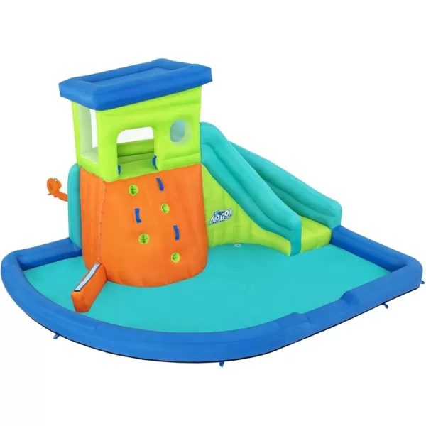 Bestway H2OGO! Canopy Cove Mega Outdoor Water Park | Features Water Slide, Shaded Canopy, Water Cannons, Climbing Wall | Great for Kids Ages +5