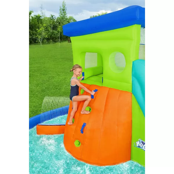 Bestway H2OGO! Canopy Cove Mega Outdoor Water Park | Features Water Slide, Shaded Canopy, Water Cannons, Climbing Wall | Great for Kids Ages +5
