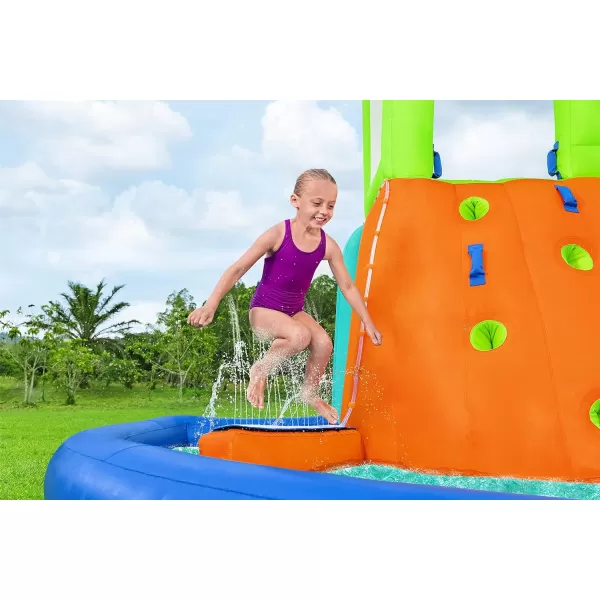 Bestway H2OGO! Canopy Cove Mega Outdoor Water Park | Features Water Slide, Shaded Canopy, Water Cannons, Climbing Wall | Great for Kids Ages +5