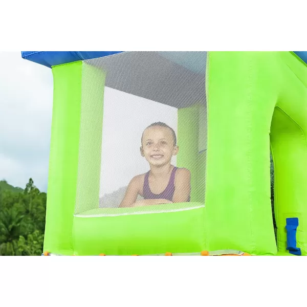 Bestway H2OGO! Canopy Cove Mega Outdoor Water Park | Features Water Slide, Shaded Canopy, Water Cannons, Climbing Wall | Great for Kids Ages +5