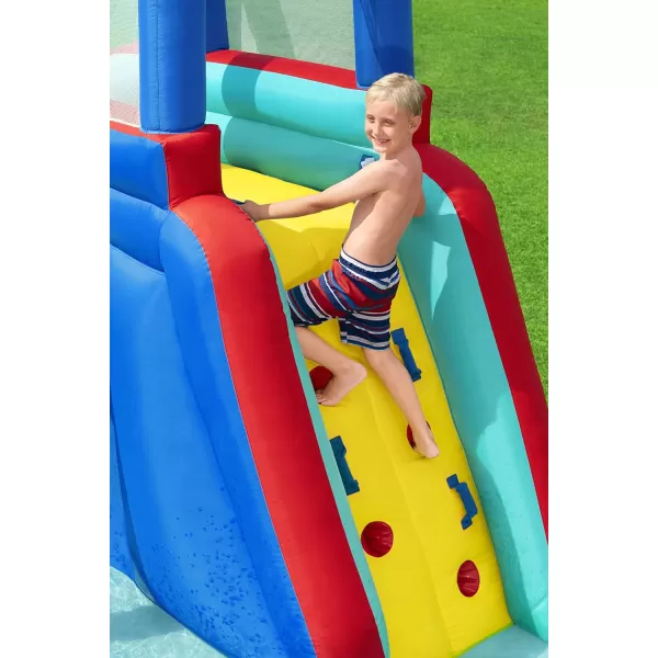 Bestway H2OGO! Canopy Cove Mega Outdoor Water Park | Features Water Slide, Shaded Canopy, Water Cannons, Climbing Wall | Great for Kids Ages +5
