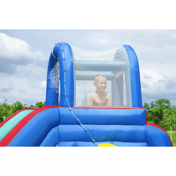 Bestway H2OGO! Canopy Cove Mega Outdoor Water Park | Features Water Slide, Shaded Canopy, Water Cannons, Climbing Wall | Great for Kids Ages +5