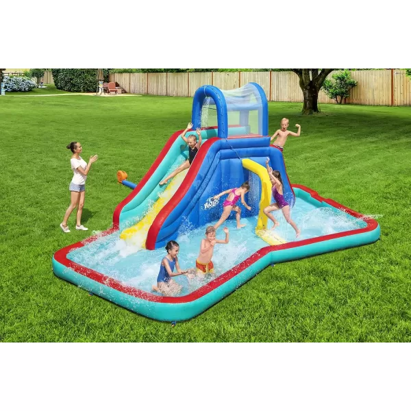 Bestway H2OGO! Canopy Cove Mega Outdoor Water Park | Features Water Slide, Shaded Canopy, Water Cannons, Climbing Wall | Great for Kids Ages +5