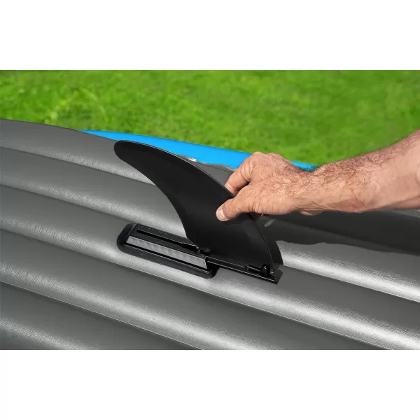 Bestway Hydro Force: Rapid Elite X2 Kayak Set - Seats 2 Adults, 397 lb Weight Capacity, Includes 2 Paddles, Hand Pump, 2 Fins, Storage Carry Bag