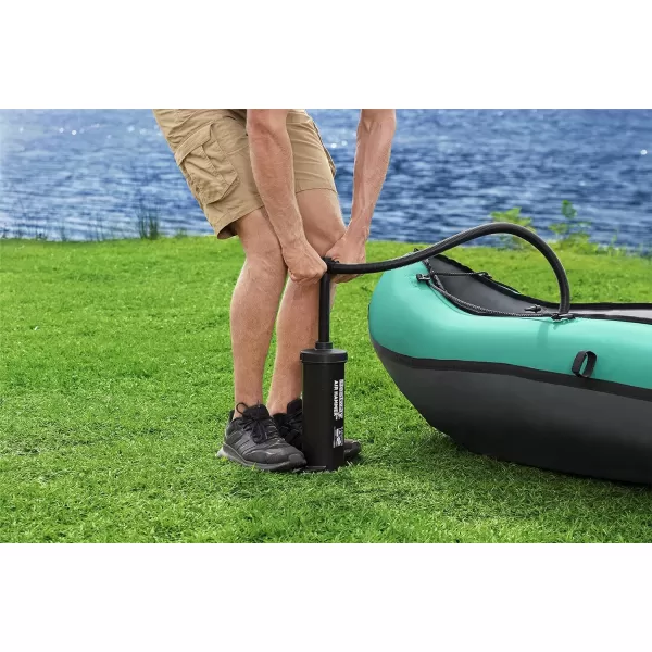Bestway Hydro Force: Rapid Elite X2 Kayak Set - Seats 2 Adults, 397 lb Weight Capacity, Includes 2 Paddles, Hand Pump, 2 Fins, Storage Carry Bag