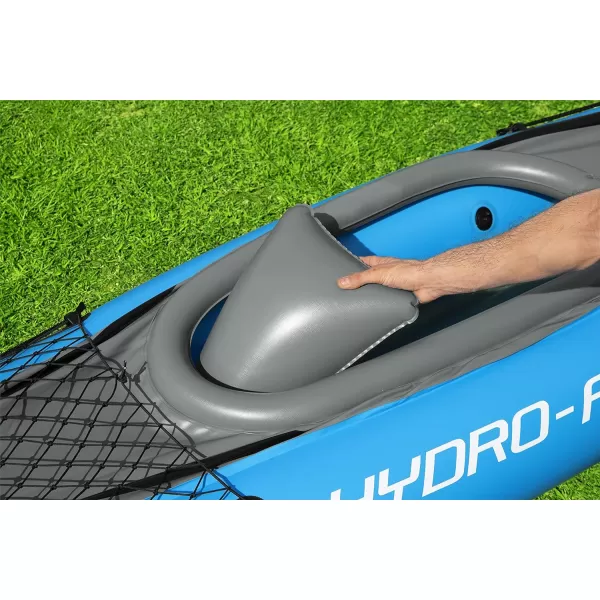 Bestway Hydro Force: Rapid Elite X2 Kayak Set - Seats 2 Adults, 397 lb Weight Capacity, Includes 2 Paddles, Hand Pump, 2 Fins, Storage Carry Bag