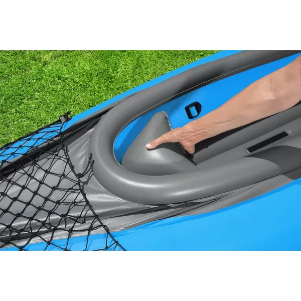 Bestway Hydro Force: Rapid Elite X2 Kayak Set - Seats 2 Adults, 397 lb Weight Capacity, Includes 2 Paddles, Hand Pump, 2 Fins, Storage Carry Bag