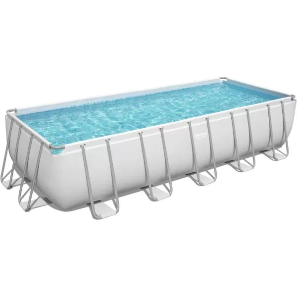 Bestway Power Steel 14' x 8'2" x 39.5" Oval Above Ground Pool Set | Includes 530gal Filter Pump, Ladder, ChemConnect Dispener