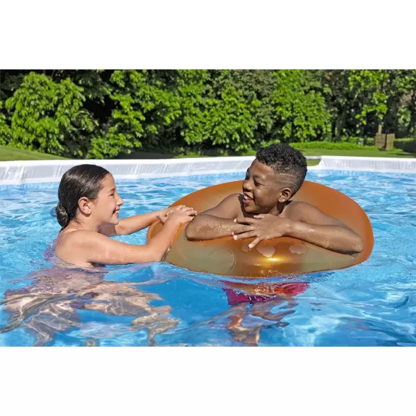 Bestway Power Steel 14' x 8'2" x 39.5" Oval Above Ground Pool Set | Includes 530gal Filter Pump, Ladder, ChemConnect Dispener
