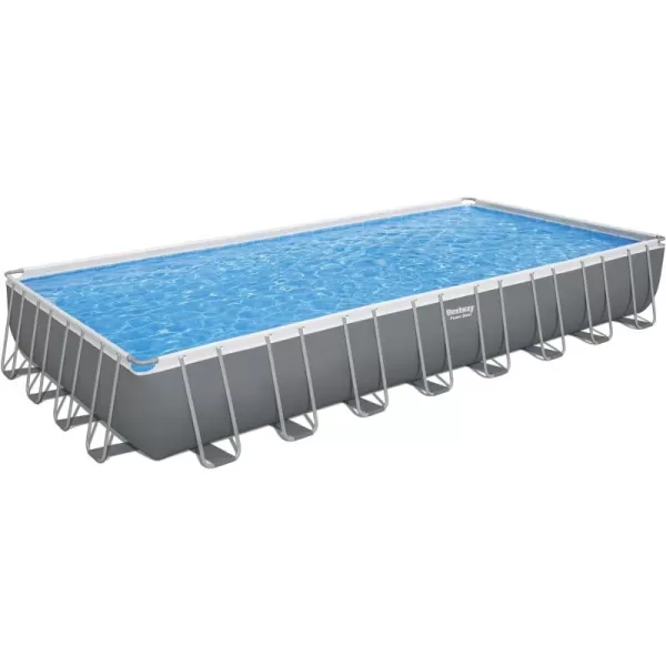 Bestway Power Steel 14' x 8'2" x 39.5" Oval Above Ground Pool Set | Includes 530gal Filter Pump, Ladder, ChemConnect Dispener