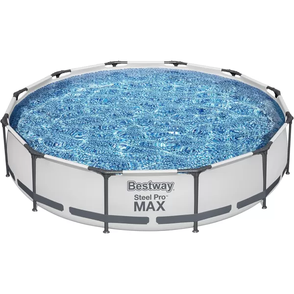 Bestway Steel Pro MAX 14' x 33" Round Above Ground Pool Set | Includes 530gal Filter Pump