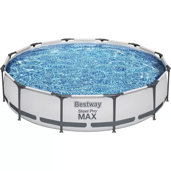 Bestway Steel Pro MAX 14' x 33" Round Above Ground Pool Set | Includes 530gal Filter Pump