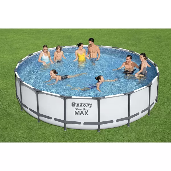 Bestway Steel Pro MAX 14' x 33" Round Above Ground Pool Set | Includes 530gal Filter Pump