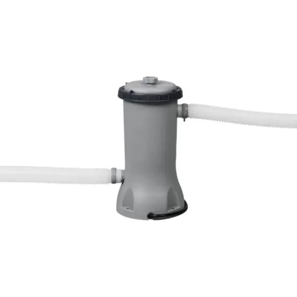 Bestway 58647E-BW Flowclear Transparent Filter Above Ground Pool Pump 1500 GPH Pump Flow Rate, 110-120 Volt for Type III-A/C cartridges