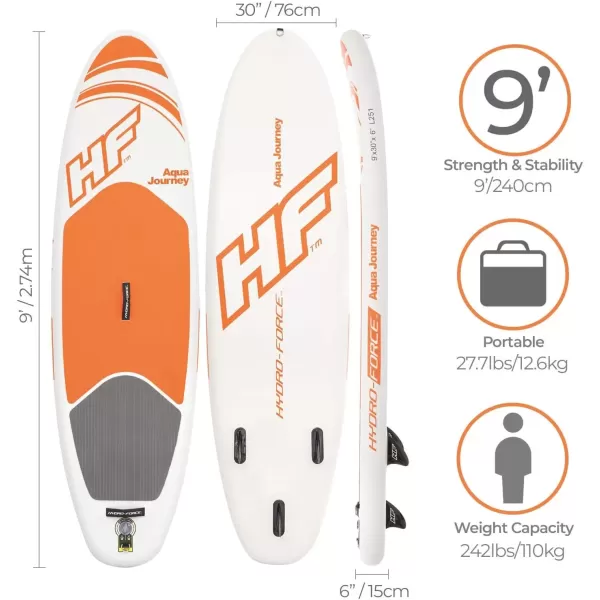 imageBestway HydroForce Inflatable Stand Up Paddle BoardAqua Journey