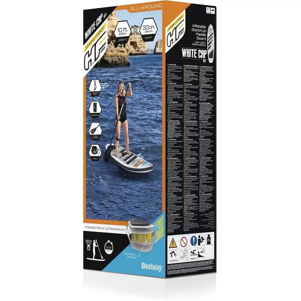 imageBestway HydroForce Inflatable Stand Up Paddle BoardWhite Cap