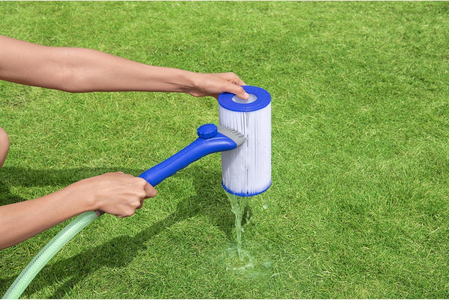 imageBestway Flowclear Pool Accessories Set  Includes Pole Skimmer Net Vacuum Heads and More Above Ground Pool AccessoriesAqualite Comb Filter Cleaning Tool