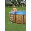 imageBestway Flowclear Above Ground Swimming Pool Ladder 48quot  CorrosionResistant Metal Frame48