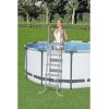 imageBestway Flowclear Above Ground Swimming Pool Ladder 48quot  CorrosionResistant Metal Frame52