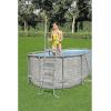imageBestway Flowclear Above Ground Swimming Pool Ladder 48quot  CorrosionResistant Metal Frame52