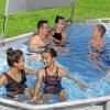 imageBestway Pool Canopy Sunshade  Compatible with Round Above Ground Swimming Pools Between 1018 in DiameterPool Canopy  Oval or Rectangular Frame Pools