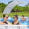 imageBestway Pool Canopy Sunshade  Compatible with Round Above Ground Swimming Pools Between 1018 in DiameterPool Canopy  Oval or Rectangular Frame Pools