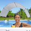 imageBestway Pool Canopy Sunshade  Compatible with Round Above Ground Swimming Pools Between 1018 in DiameterPool Canopy  Oval or Rectangular Frame Pools