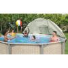 imageBestway Pool Canopy Sunshade  Compatible with Round Above Ground Swimming Pools Between 1018 in DiameterPool Canopy  Round Frame Pools