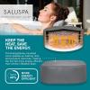 imageBestway SaluSpa Hawaii EnergySense Smart Luxe AirJet Inflatable Hot Tub Spa 71quot x 71quot x 26quot  Features LED Lights and AppControl  Fits Up to 46 PersonsHawaii EnergySense