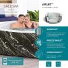 imageBestway SaluSpa Hawaii EnergySense Smart Luxe AirJet Inflatable Hot Tub Spa 71quot x 71quot x 26quot  Features LED Lights and AppControl  Fits Up to 46 PersonsHawaii EnergySense