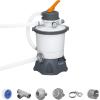imageBestway Sand Filter Pump  Compatible with Most Above Ground Swimming Pools  PreAssembled Quick Installation  Silica Sand NOT Included800 GallonHour