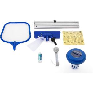 imageBestway Flowclear Pool Accessories Set  Includes Pole Skimmer Net Vacuum Heads and More Above Ground Pool AccessoriesPool Accessories Set