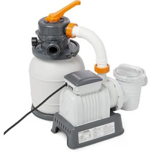 imageBestway Sand Filter Pump  Compatible with Most Above Ground Swimming Pools  PreAssembled Quick Installation  Silica Sand NOT Included1500 GallonHour