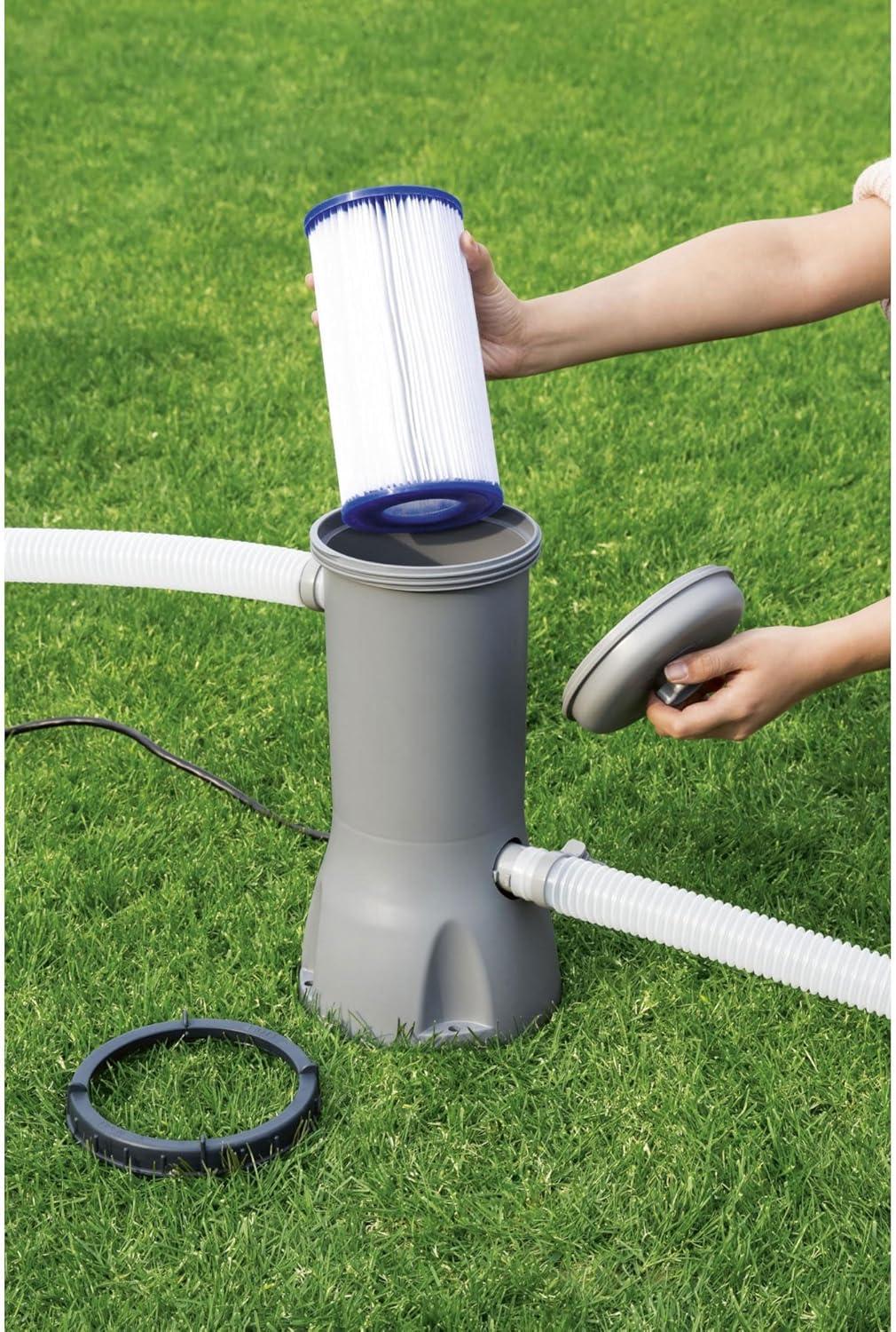 imageBestway 58095E Type IV or Type B Replacement Cartridge for 2500 Gallon Per Hour Filter Pumps to Keep Pool Water Clean and ClearFilter  POOLSPAWATERTREATMENT 52031