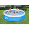 imageBestway Fast Set 12 x 30 Inflatable Round Soft Sided Above Ground Pool SetBlue