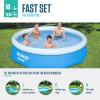 imageBestway Fast Set 12 x 30 Inflatable Round Soft Sided Above Ground Pool SetBlue