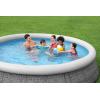imageBestway Fast Set 12 x 30 Inflatable Round Soft Sided Above Ground Pool SetGray Wicker